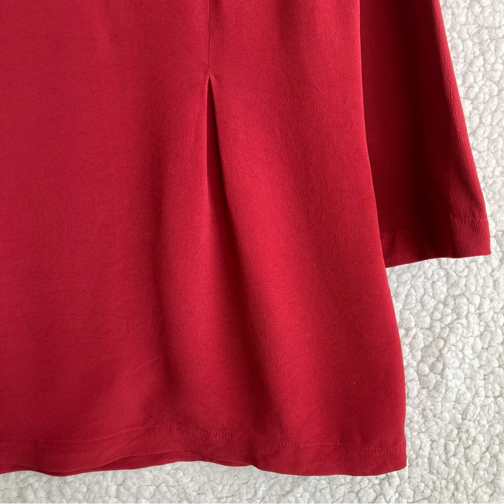 J. Jill Women’s red quarter length sleeves blouse, Sz - M - Picture 15 of 15